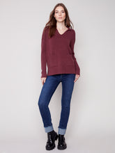 Charger l&#39;image dans la galerie, Tricot bourgogne charlie b - C2547
