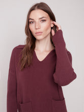 Charger l&#39;image dans la galerie, Tricot bourgogne charlie b - C2547
