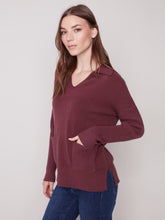 Charger l&#39;image dans la galerie, Tricot bourgogne charlie b - C2547
