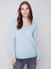 Charger l&#39;image dans la galerie, Tricot bleu poudre Charlie b - C2558
