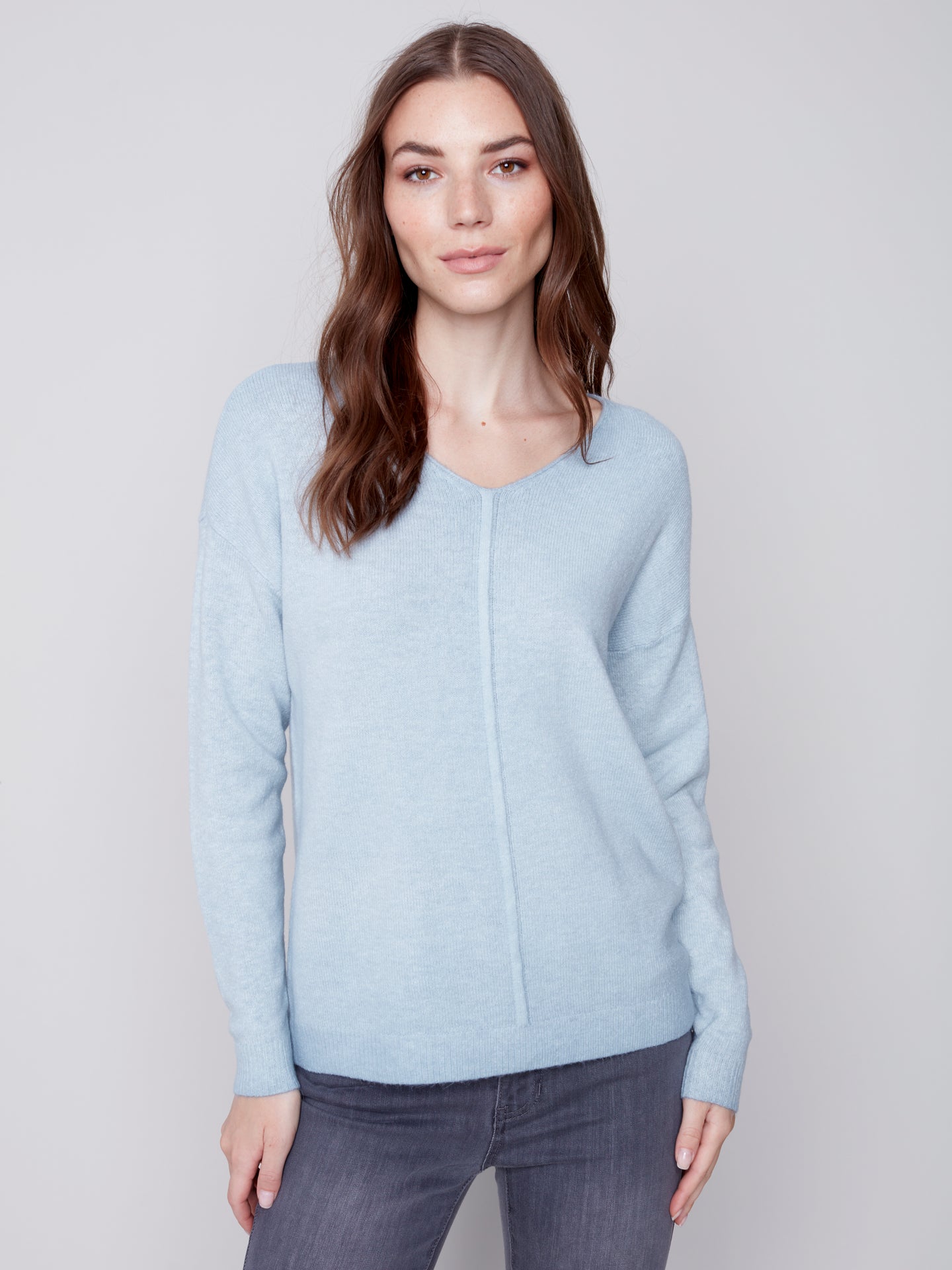 Tricot bleu poudre Charlie b - C2558