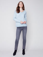 Charger l&#39;image dans la galerie, Tricot bleu poudre Charlie b - C2558
