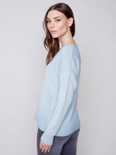 Charger l&#39;image dans la galerie, Tricot bleu poudre Charlie b - C2558
