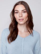 Charger l&#39;image dans la galerie, Tricot bleu poudre Charlie b - C2558
