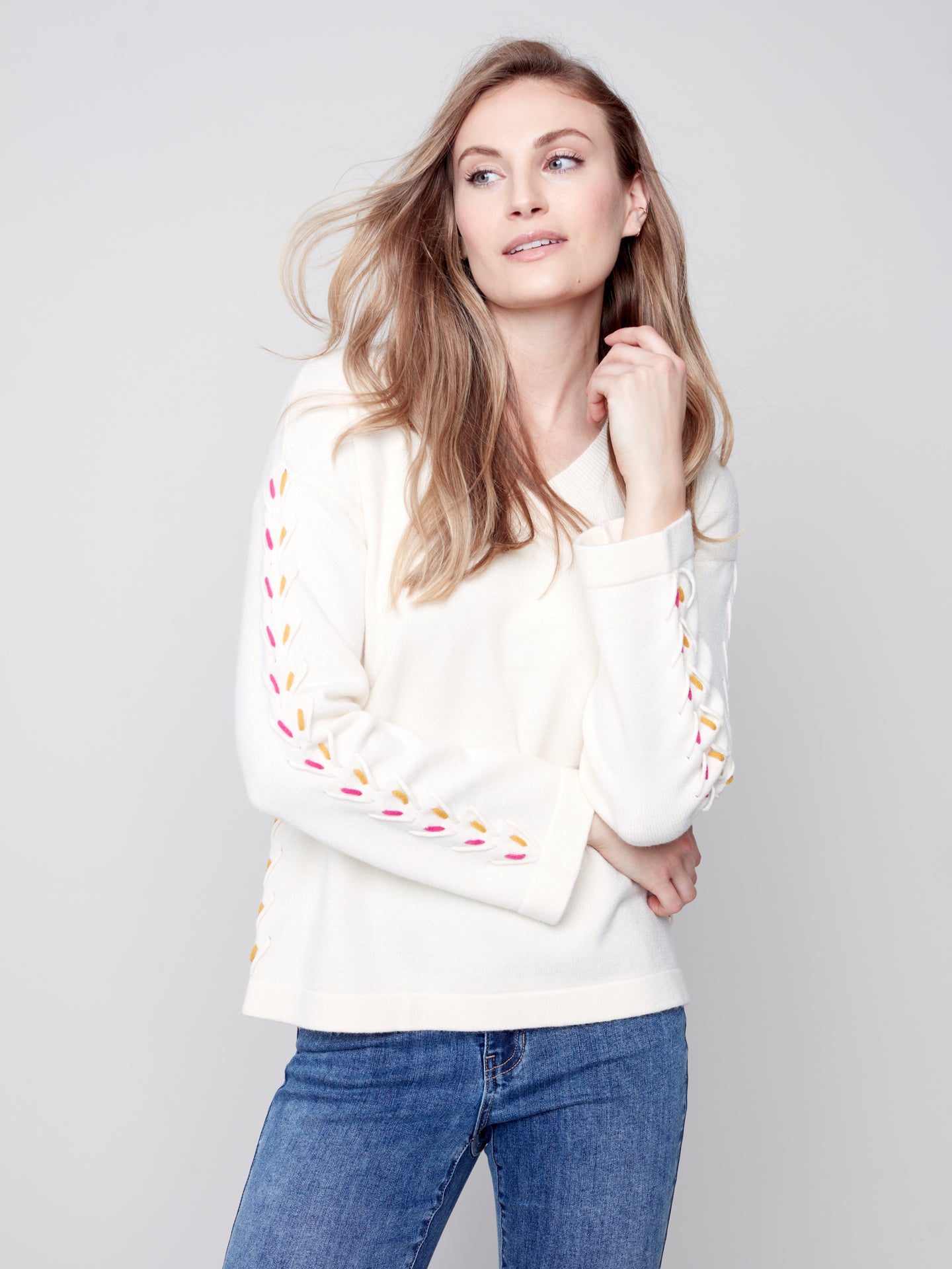 Tricot écru Charlie b - C2589