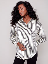 Charger l&#39;image dans la galerie, Chemise satin rayures charlie b - C4489P

