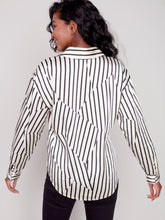 Charger l&#39;image dans la galerie, Chemise satin rayures charlie b - C4489P
