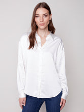 Charger l&#39;image dans la galerie, Chemise satin écru Charlie b - C4489
