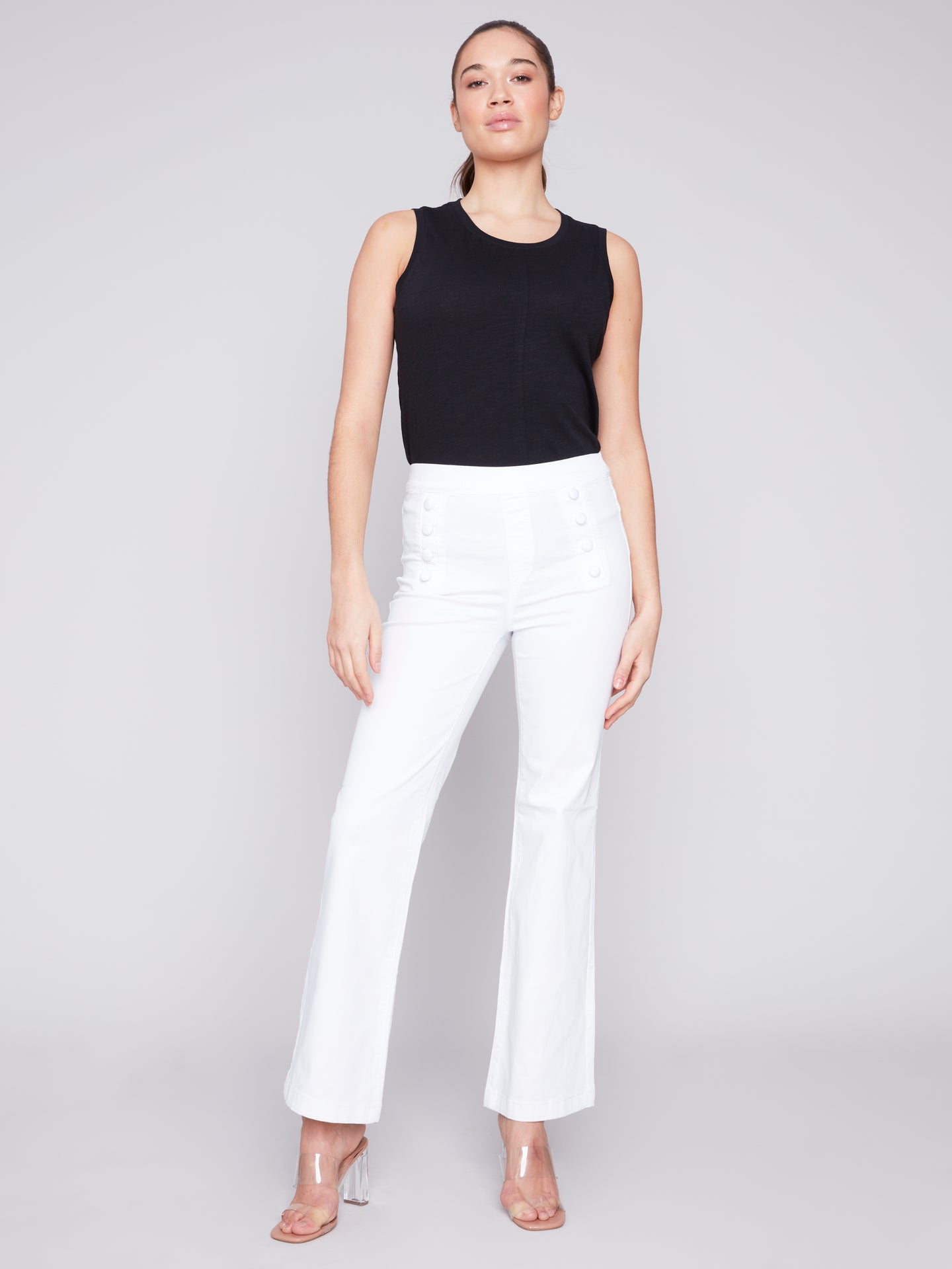 Jeans Charlie B - C5459R-618A-blanc