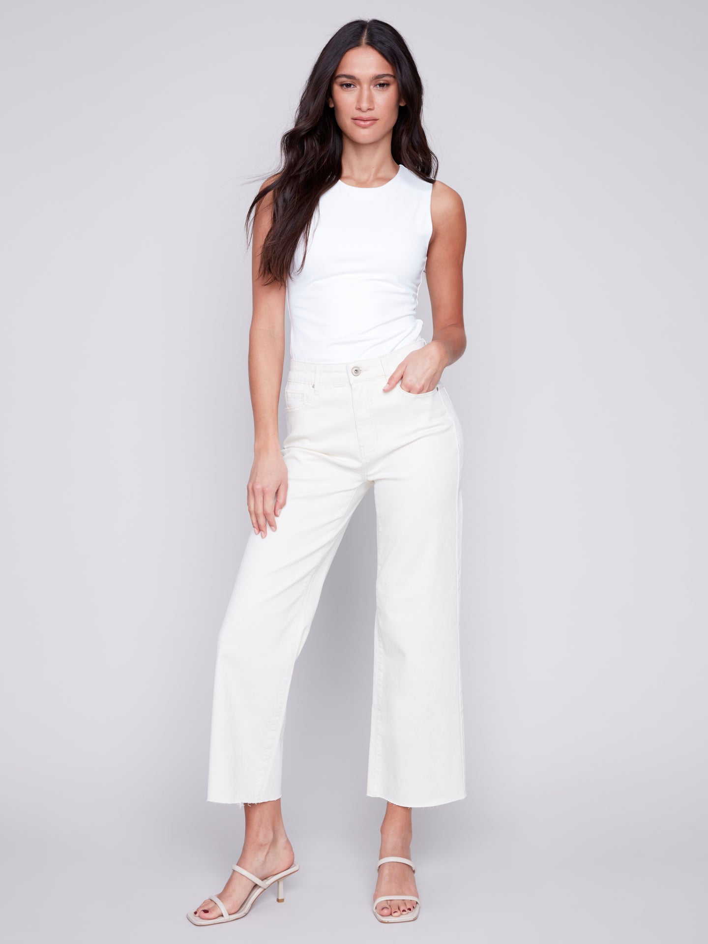 Jeans Charlie B - C5497-677B-naturel