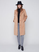 Charger l&#39;image dans la galerie, Manteau lainage camel Charlie b - C6280
