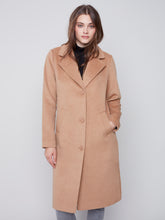 Charger l&#39;image dans la galerie, Manteau lainage camel Charlie b - C6280
