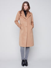 Charger l&#39;image dans la galerie, Manteau lainage camel Charlie b - C6280
