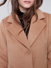 Charger l&#39;image dans la galerie, Manteau lainage camel Charlie b - C6280
