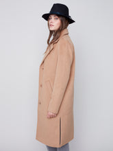 Charger l&#39;image dans la galerie, Manteau lainage camel Charlie b - C6280
