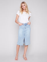 Charger l&#39;image dans la galerie, Jupe jeans Charlie B - C7069-301B-bleu clair
