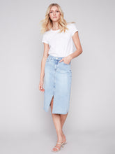 Charger l&#39;image dans la galerie, Jupe jeans Charlie B - C7069-301B-bleu clair
