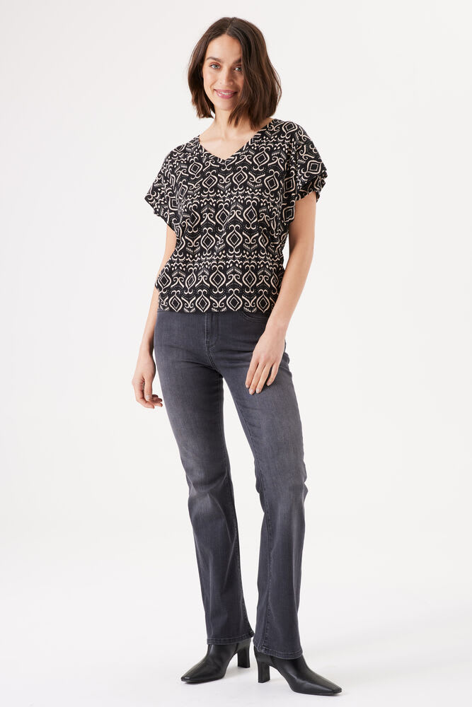 Chandail print noir/camel Garcia - H30203