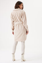 Charger l&#39;image dans la galerie, Robe surchemise beige garcia - H30291
