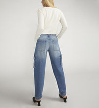 Charger l&#39;image dans la galerie, Jeans cargo Silver - L28380ACS251-indigo
