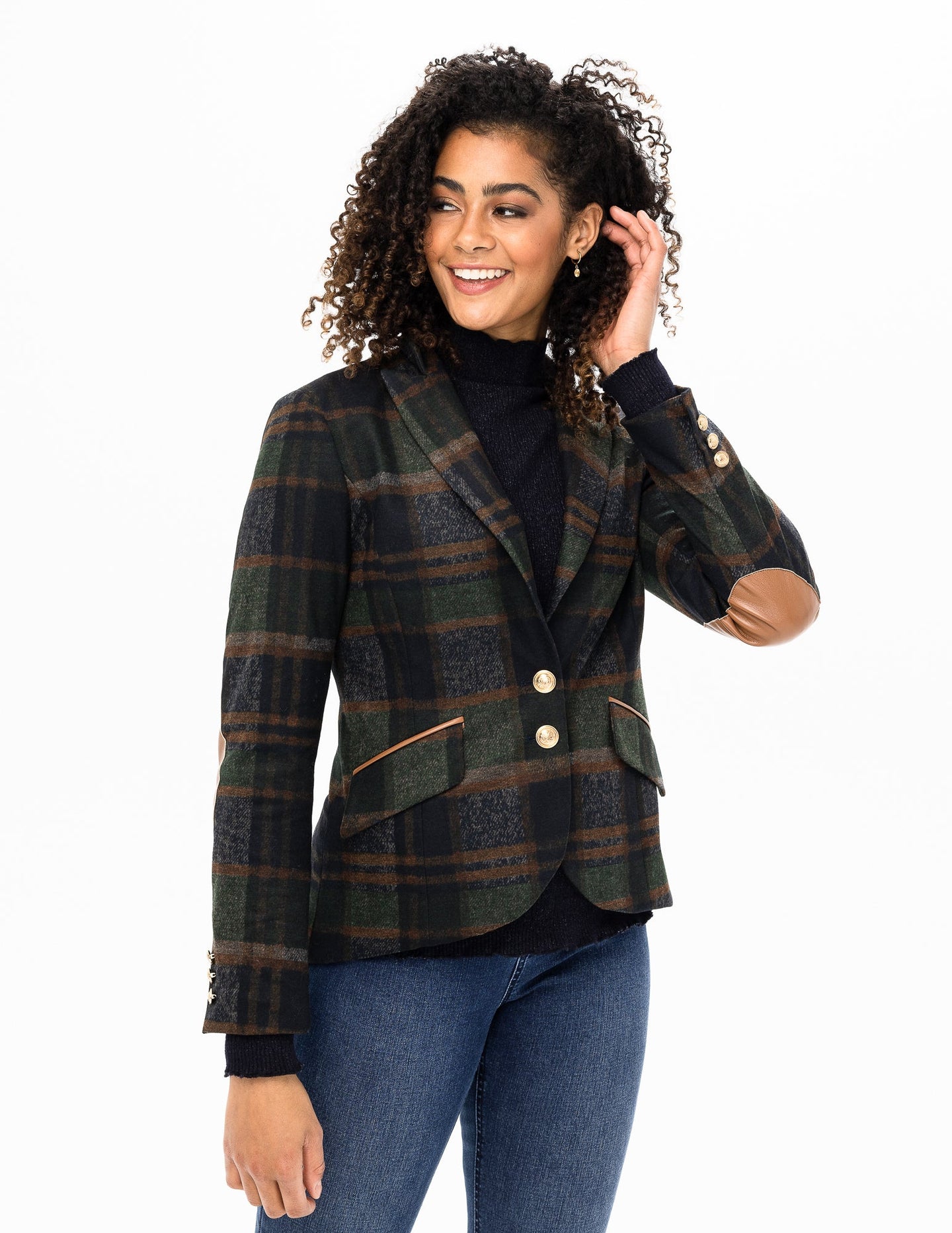 Blazer carreaux Renuar - R3837L-E1643