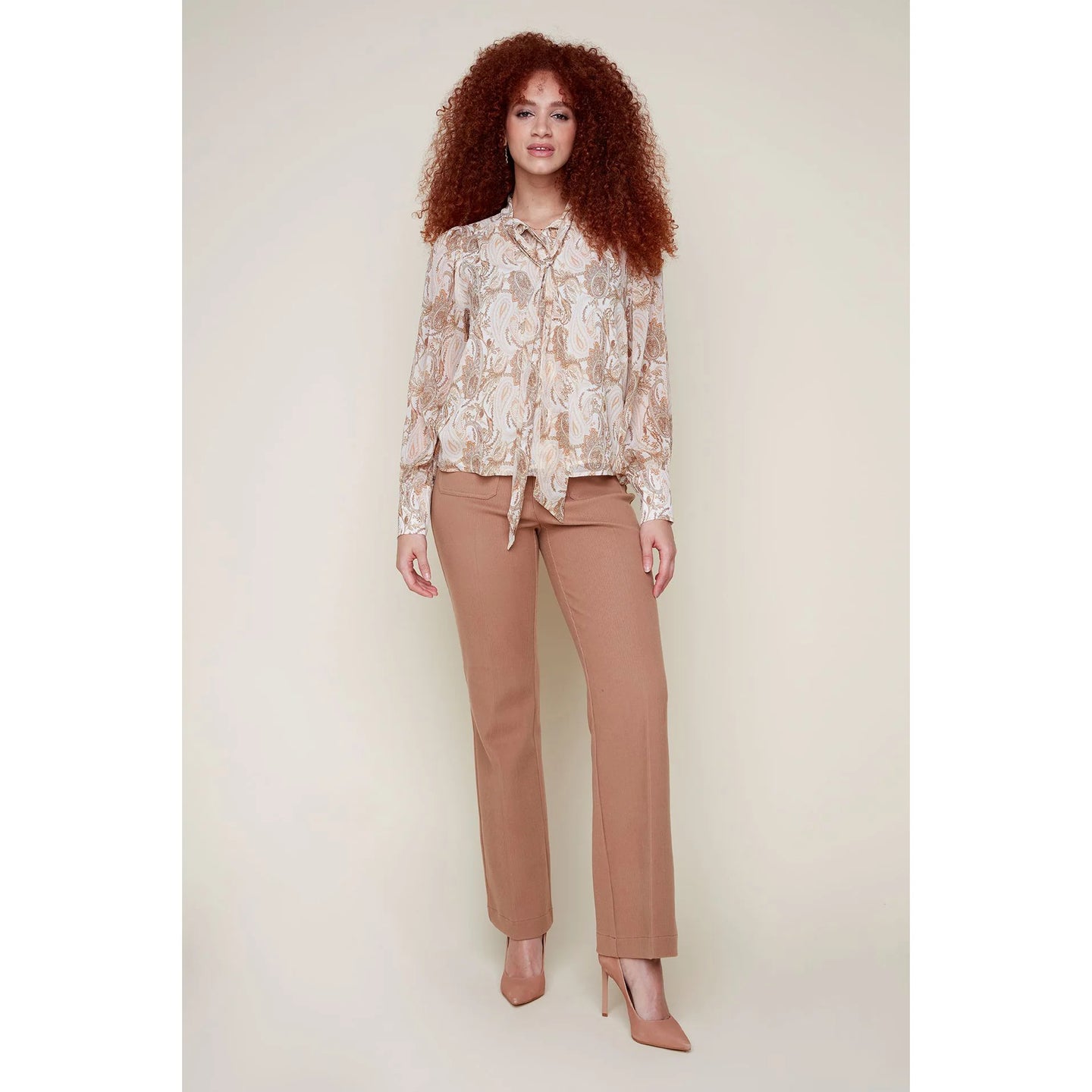 Blouse - Renuar - R5120L-110-Tan