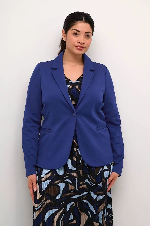 Blazer - Kaffe Curve - 10582130 - Beacon Blue
