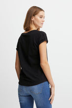 Charger l&#39;image dans la galerie, T-shirt noir b young - 20804205-noir
