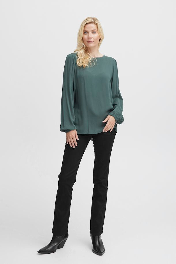 Jeans noir bouton Fransa - 20609751-noir