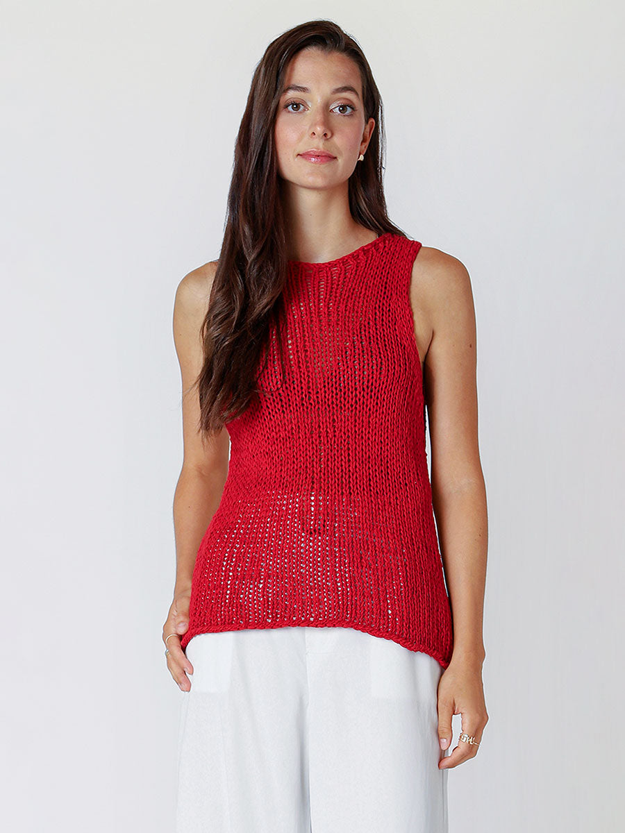 Débardeur Tricot Dex - 2527028D-cerise