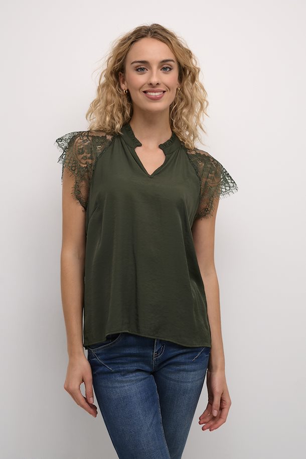Top - Cream - 10611693-Deep depths
