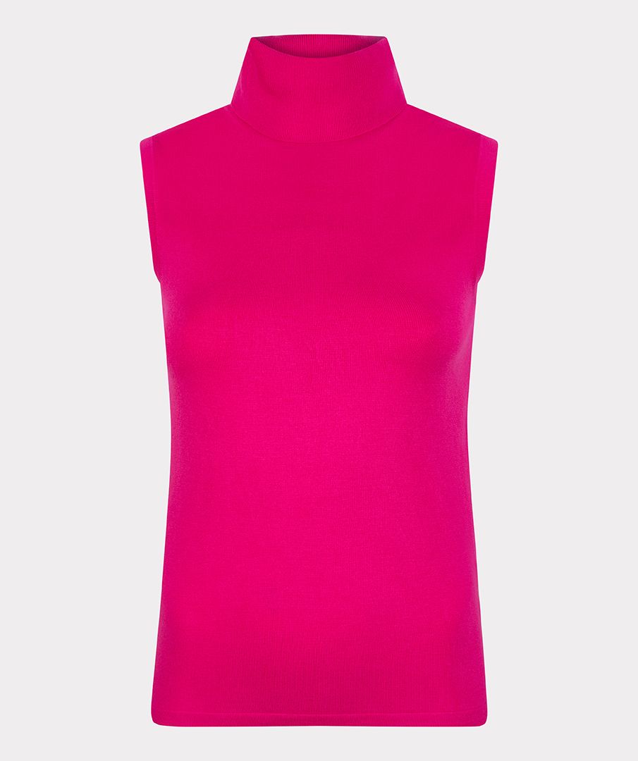 Camisole collet haut fushia Esqualo - F23.07533