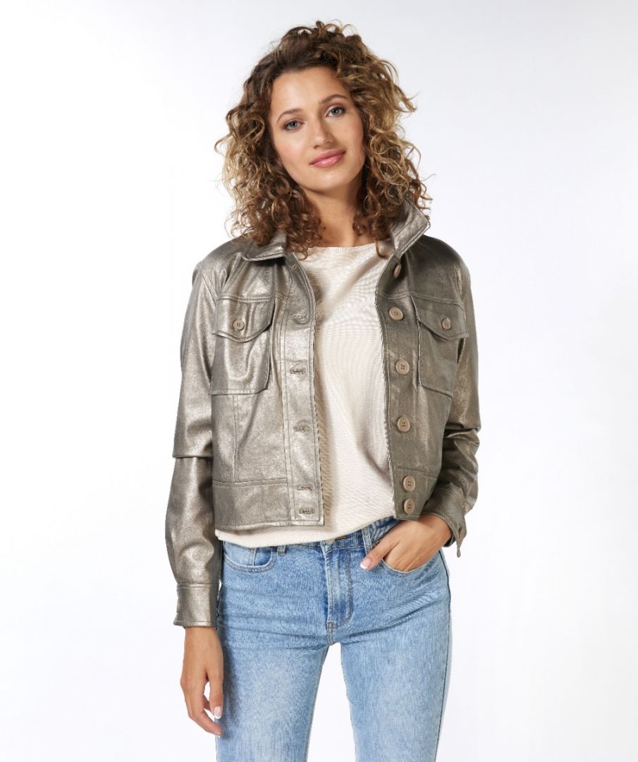 Jacket cuirette gold Esqualo - F23.11501