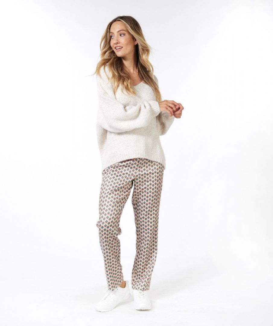 Pantalon print turquoise Esqualo - F23.17501
