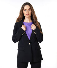 Charger l&#39;image dans la galerie, Blazer noir Esqualo - F23.17515
