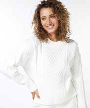 Charger l&#39;image dans la galerie, Tricot texturé off white Esqualo - F23.18506
