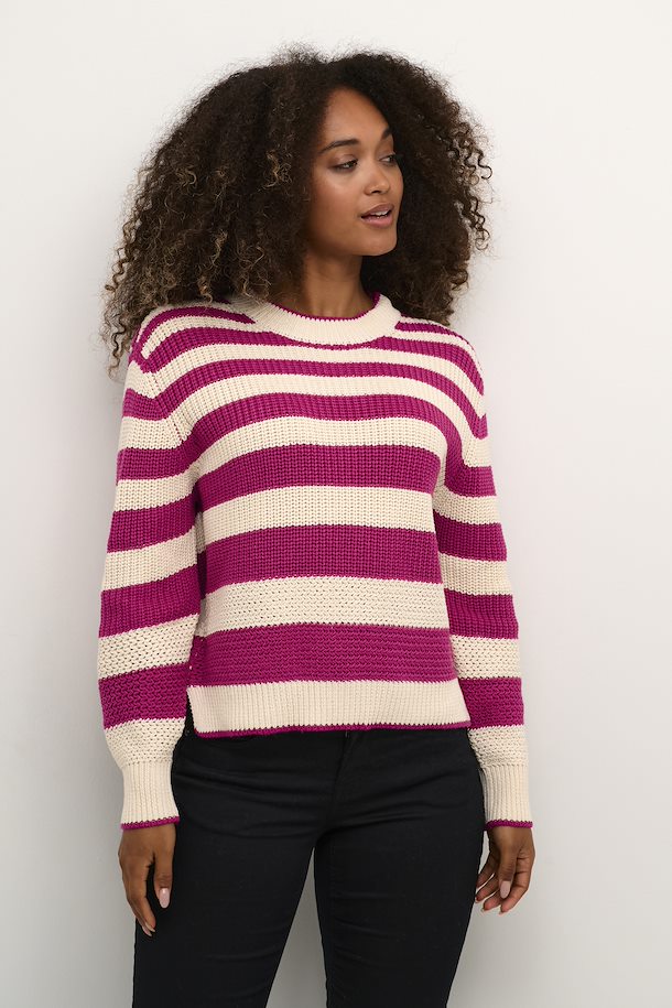 Tricot rayures fushia Cream - 10611880