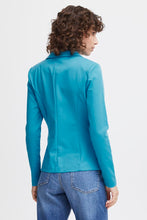 Charger l&#39;image dans la galerie, Blazer turquoise ICHI - 20101801-hawaiian océan
