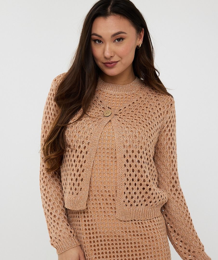 Cardigan Esqualo - Hs25.0222-praline