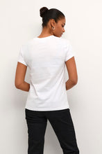 Charger l&#39;image dans la galerie, T-shirt paillette KAFFE - 10507896-optical white
