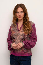 Charger l&#39;image dans la galerie, Blouse print pink dragon cream - 10611885
