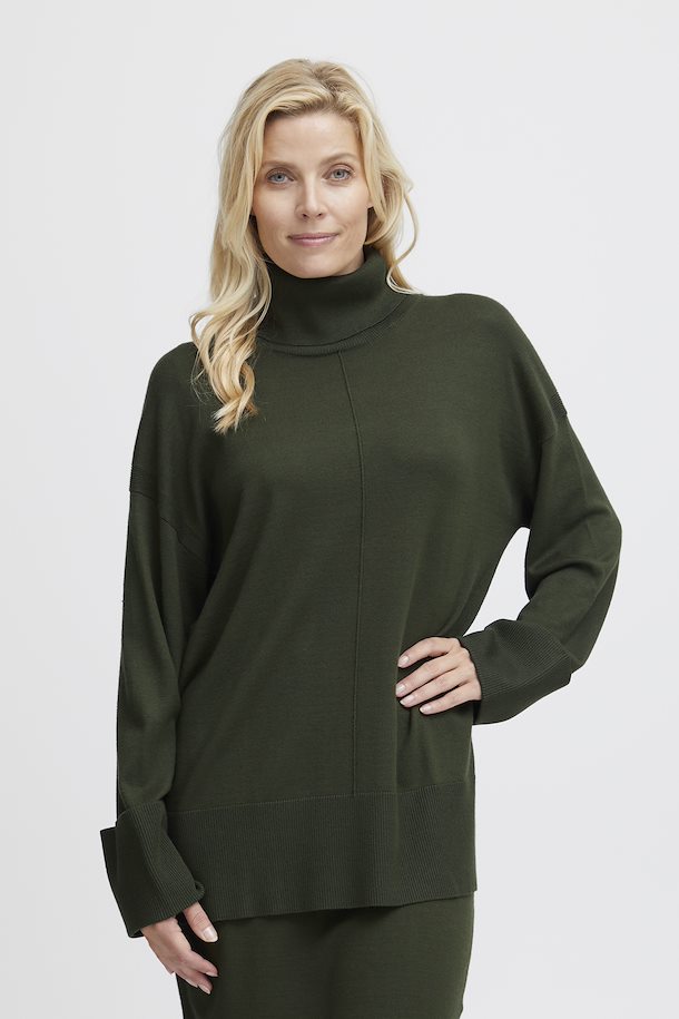 Collet haut vert fransa - 20612741-vert