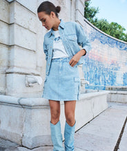 Charger l&#39;image dans la galerie, Jupe jeans Esqualo - Sp25.12001-light blue
