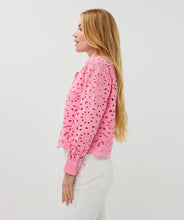 Charger l&#39;image dans la galerie, Chemisier broderie Esqualo - Sp25.28000-rose
