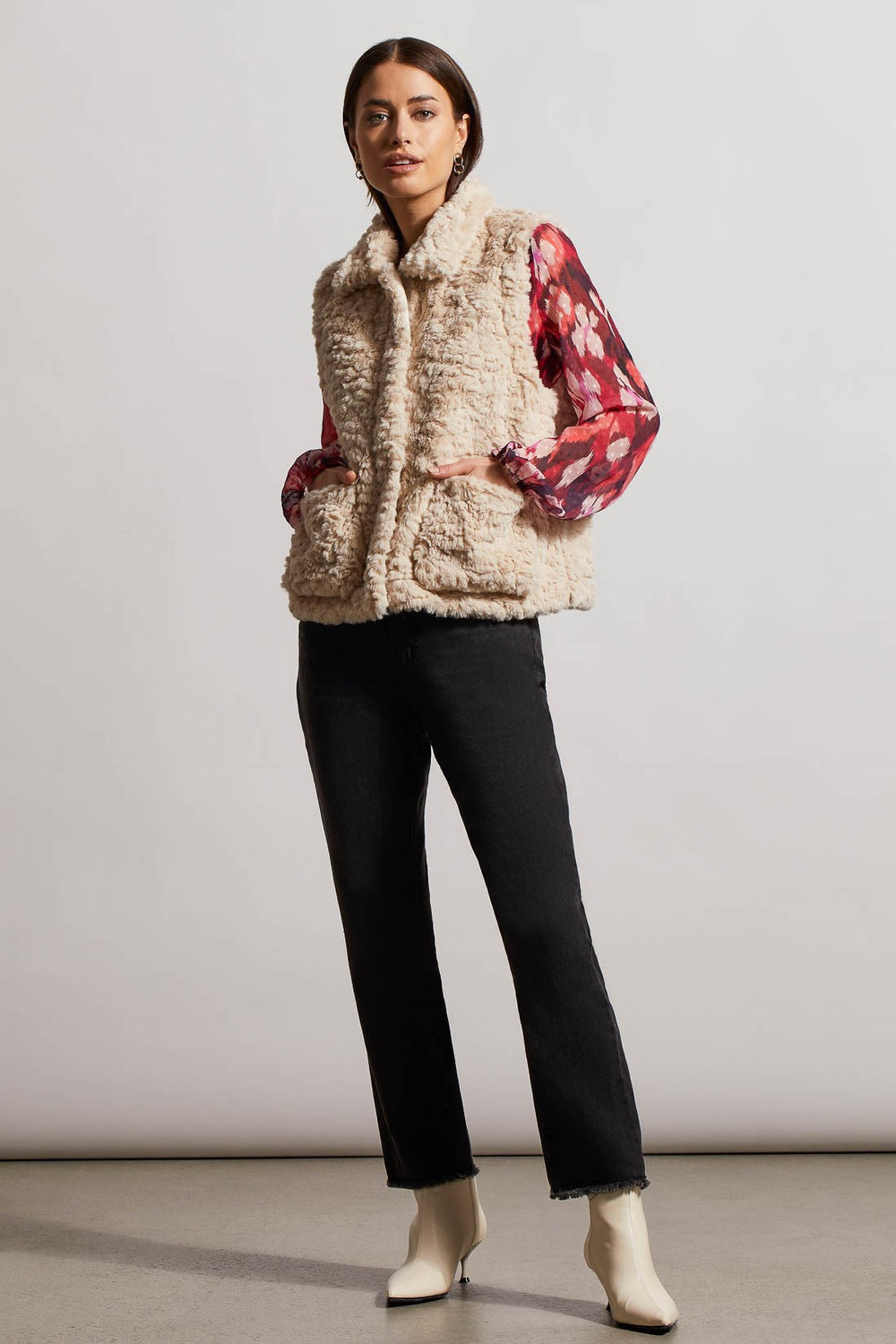 Doudoune fausse fourrure Tribal - 5313O-4907-0026-cream