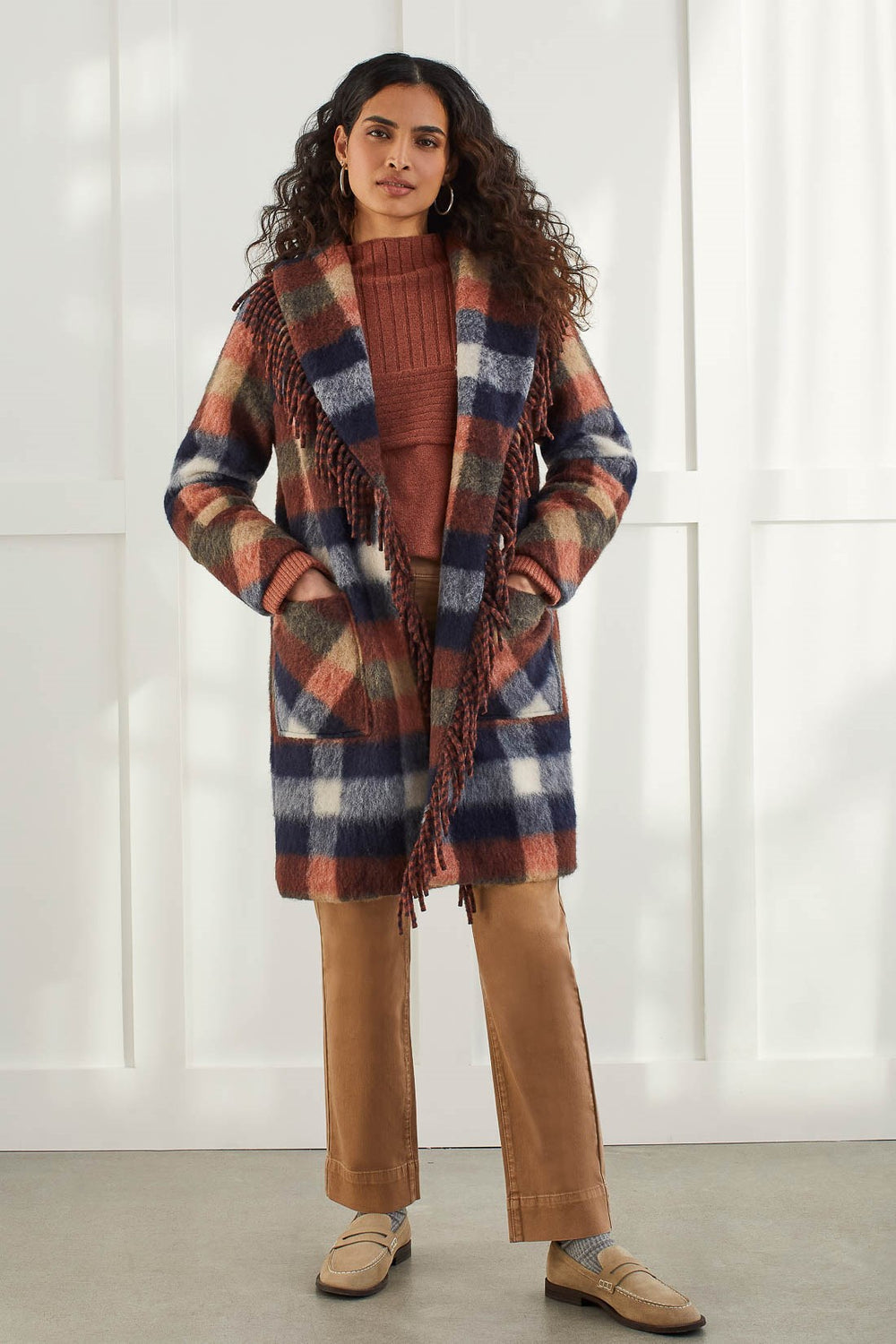 Manteau Frange Tribal - 1093O-3629-0805