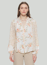 Charger l&#39;image dans la galerie, BLOUSE FLEURIE PÊCHE DEX - Print - 2123706 D
