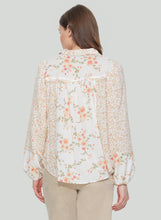 Charger l&#39;image dans la galerie, BLOUSE FLEURIE PÊCHE DEX - Print - 2123706 D
