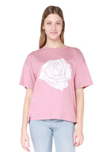 Charger l&#39;image dans la galerie, T-SHIRT ROSE BLANCHE DEX - Rose - 2124003 D
