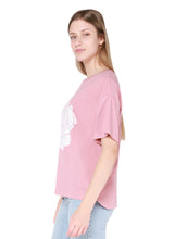 Charger l&#39;image dans la galerie, T-SHIRT ROSE BLANCHE DEX - Rose - 2124003 D
